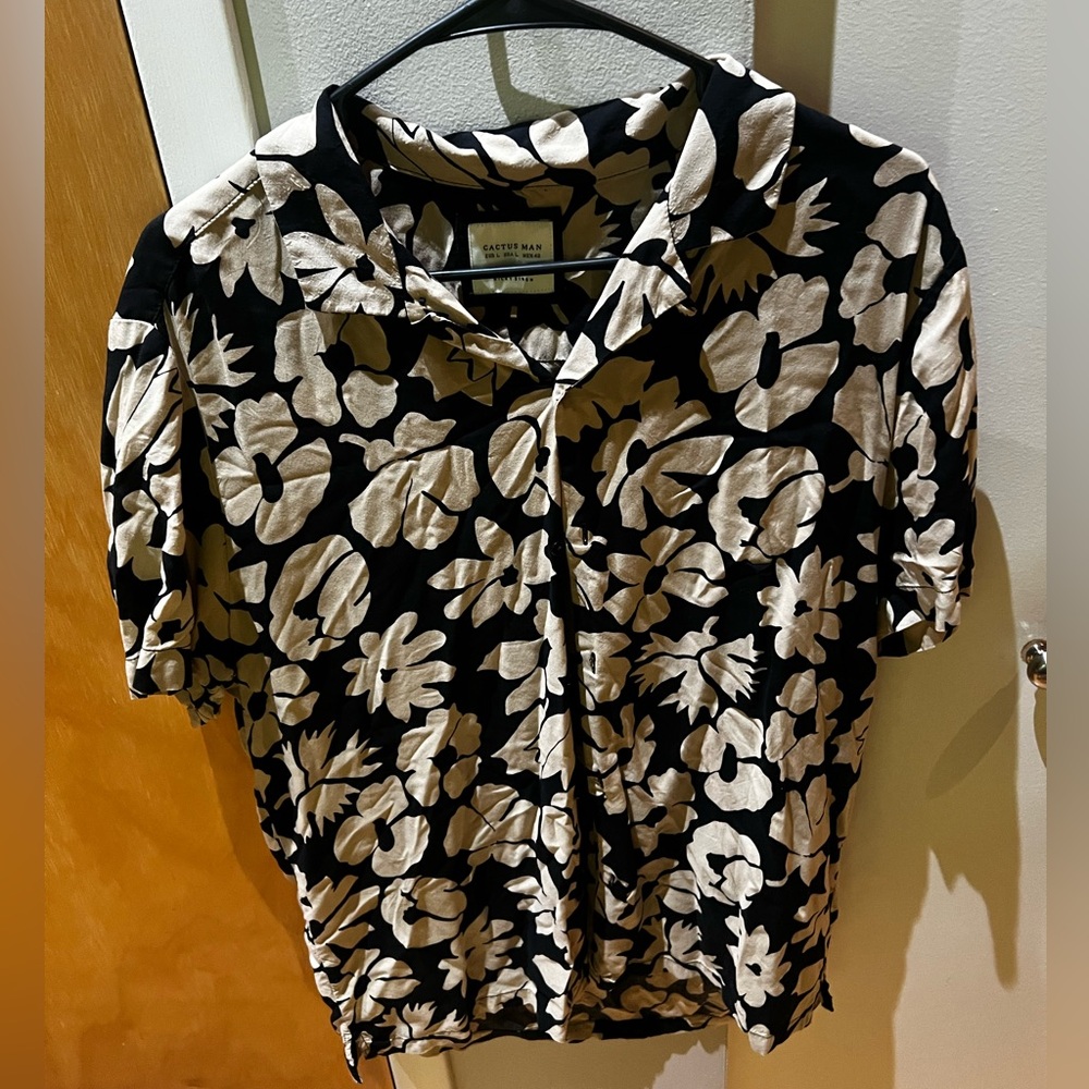 Cactus Man Floral Button Up Shirt